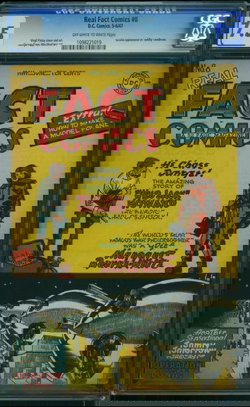 REAL FACT COMICS #8, CGC 7.5 VF-