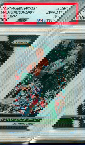 2018 Prizm Giannis Antetokounmpo Silver 85 PSA 10
