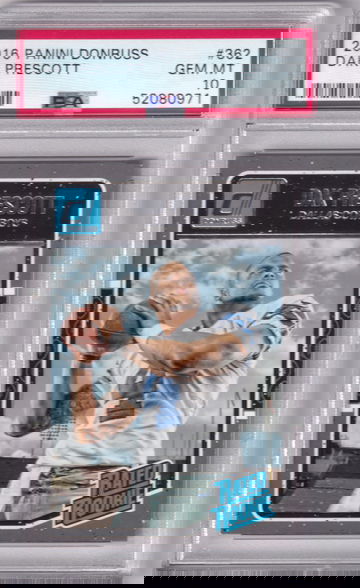 Dak Prescott 2016 Donruss Rated Rookie #362 PSA 10