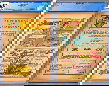 SUPERMAN #18 CGC *PG* 8th PG ONLY *WONDER WOMAN #1 HALF-PG AD* JERRY SIEGEL 1942