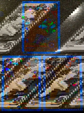 (3) 2020 Bowman Draft Sapphire GARRETT MITCHELL 1st