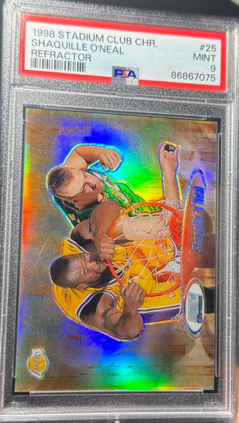 1998 Stadium Club Chrome Shaquille O'Neal Refractor PSA 9