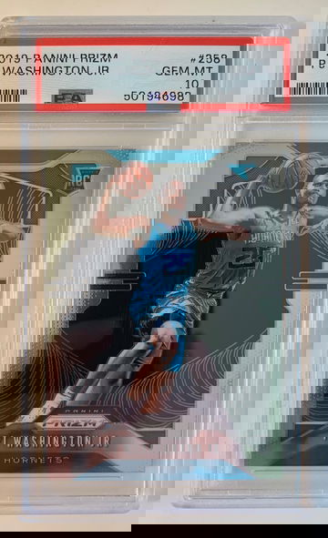 2019 panini prizm pj Washington jr Gem Mint psa 10