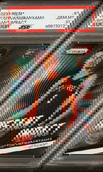 2023 Panini Prizm Instant Impact Victor Wembanyama #3 PSA 10