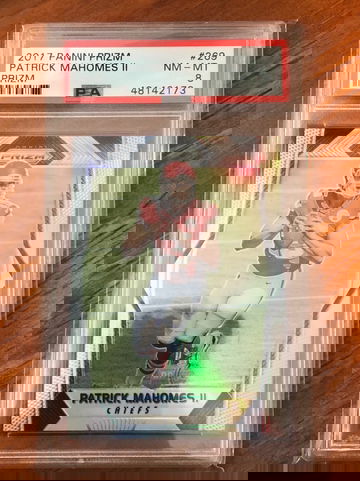 2017 Panini Prizm Patrick Mahomes PSA 8