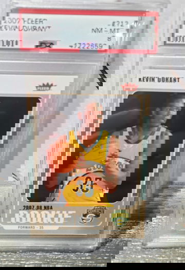2007 Fleer Kevin Durant psa 8