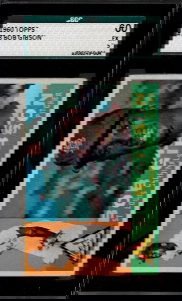 1960 Topps #73 Bob Gibson SGC 60 EX 5