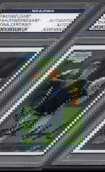 Noah Syndergaard Signed Autographed 2010 Bowman Chrome Draft #75 RC PSA DNA COA RC