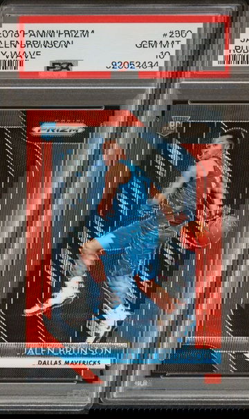 2018 PRIZM JALEN BRUNSON RUBY WAVE PSA 10