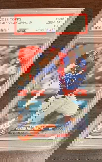 2018 Topps Ronald Acuna Jr. Bat Down PSA 10