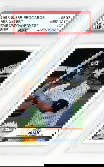 1993 Fleer Procards Derek Jeter Greensboro Hornets PSA 10