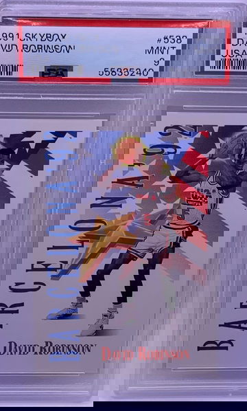 1991 SKYBOX DAVID ROBINSON USA PSA 9 #538 POP 35