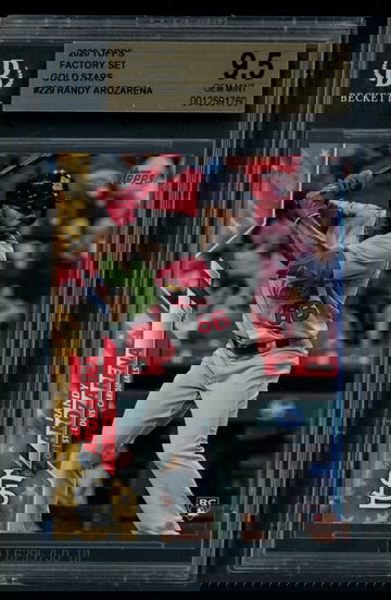 2020 Topps Factory Set Gold Stars #229 Randy Arozarena BGS 9.5 Gem Mint Rookie RC