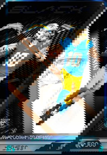 2020 Panini Black Blitz Justin Herbert RC /500