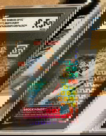 Brock Purdy black pandora optic rookie /25