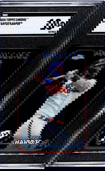 2024 Topps Chrome #62 Bryce Harper SGC 10