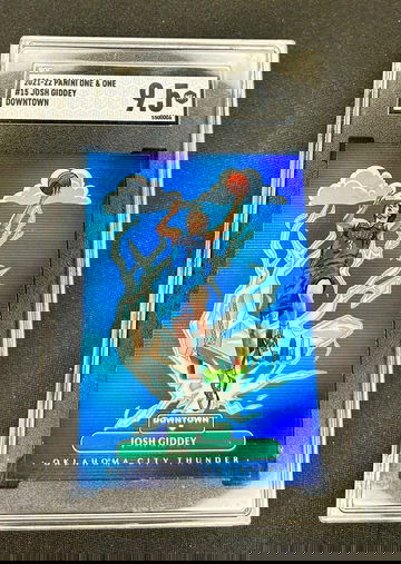 2021 Josh Giddey Panini One And One Downtown Holo Rookie SGC 9.5 #15 & DOWNTOWN! RC SP