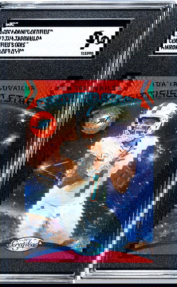 2024 Panini Certified #12 Tua Tagovailoa Certified Stars Mirror Red 91/99 SGC 9