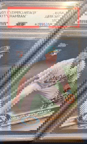 2017 Topps Update Matt Chapman Rookie Card RC #US4 PSA 10