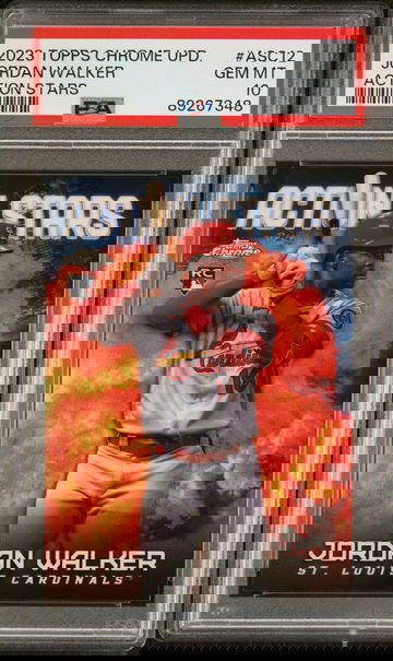 2023 Topps Chrome Update Action Stars Jordan Walker #ASC12 RC PSA 10