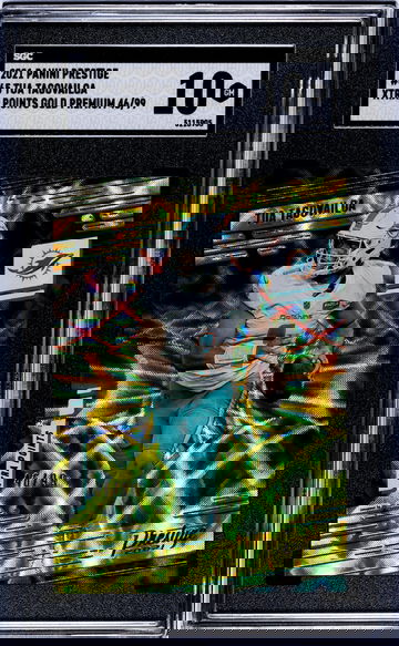 2021 Panini Prestige #65 Tua Tagovailoa Xtra Points Gold Premium /99 SGC 10