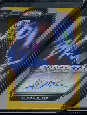 2023 ALEXA BLISS /10 GOLD PRIZM AUTO WWE Superstar Autograph Raw Wrestling