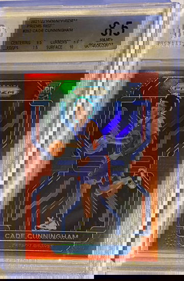 2021-22 Panini Prizm Cade Cunningham Red Prizm BGS 8.5
