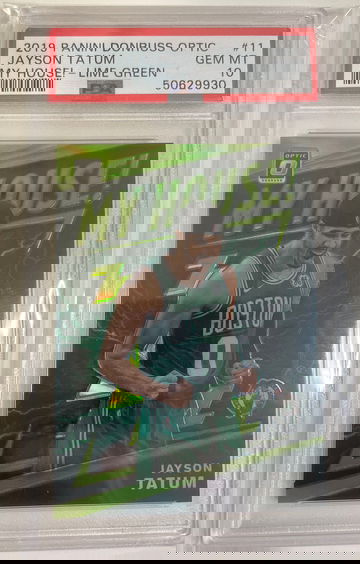Jayson Tatum Optic My House Green /149 PSA 10 