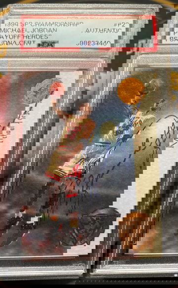 Michael Jordan 1994 SP Championship Playoff Heroes UDA Auto PSA AU POP1