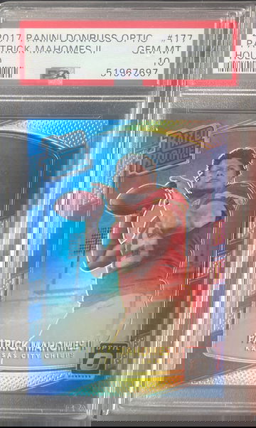 2017 Panini Donruss Optic Patrick Mahomes Holo PSA 10