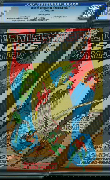 JUSTICE LEAGUE OF AMERICA #18, CGC 8.5 VF+