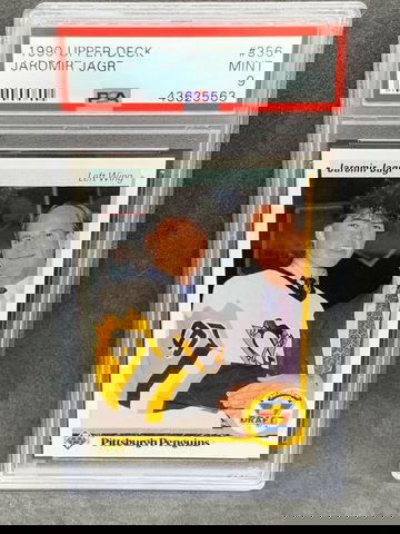 1990-91 Upper Deck #356 Jaromir Jagr PSA 9 Mint RC Penguins