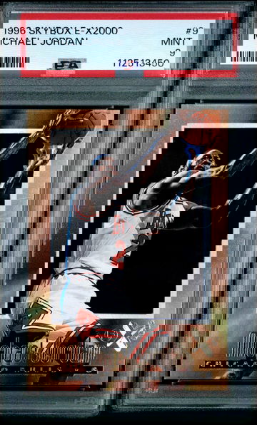 Michael Jordan 1996 Skybox e-X2000 PSA 9