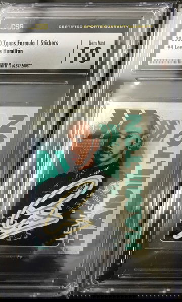 2020 Topps Formula 1 F1 #4 Lewis Hamilton stickers csg10
