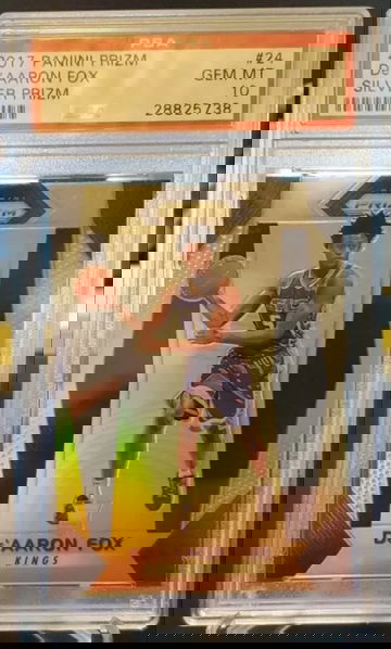 De'Aaron Fox 2017 Silver Prizm RC PSA 10