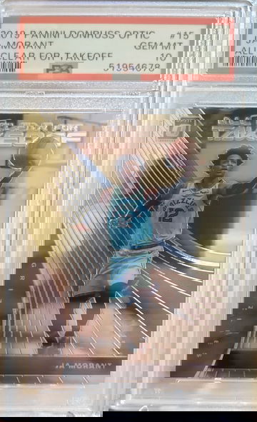 2019 Donruss Optic Ja Morant All Clear For Takeoff 15 PSA 10 Gem-Mint