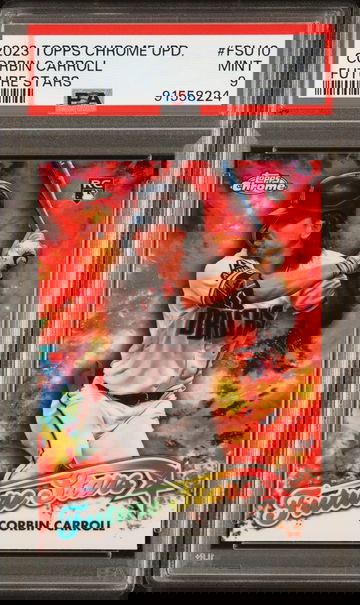 2023 Topps Chrome Future Stars Corbin Carroll #FSU10 RC PSA 9