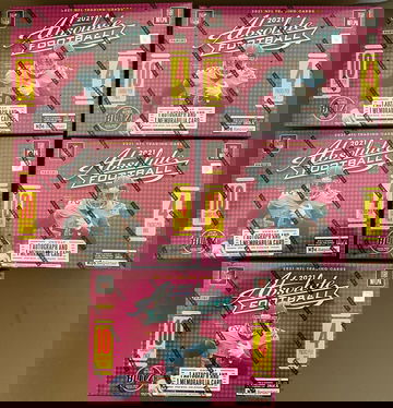 2021 Panini Absolute Football Mega Box Lot of 5