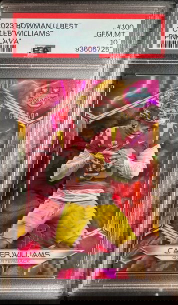 2023 Caleb Willaims Pink Lava PSA 10