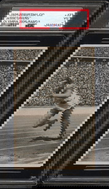  JESSE OWENS 1936 Reemtsma Olympia Band II Tobacco #33 Rookie RC PSA 3 VG