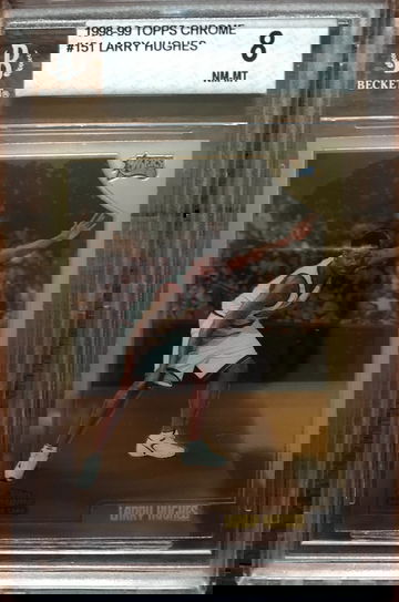 1998-99 Topps Chrome Larry Hughes Rookie BGS 8