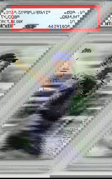 2018 TOPPS UPDATE DON'T BLINK #DB-19 TY COBB CARD TIGERS PSA 10 LOW POP