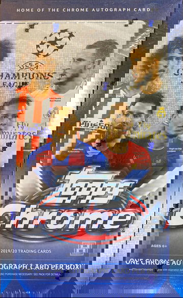 2019-20 Topps Chrome UEFA Champions League Soccer Sealed Box - Haaland / Fati Rookie