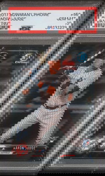 2017 BOWMAN CHROME BATTING #56 AARON JUDGE ROOKIE RC PSA 10