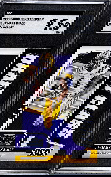 2021 PANINI CONTENDERS JA'MARR CHASE ROOKIE CARD 