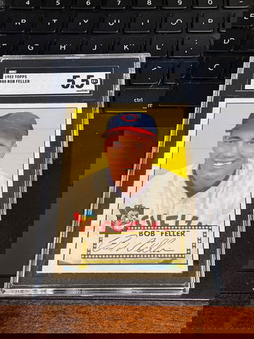 1952 Topps Bob Feller SGC 5.5 