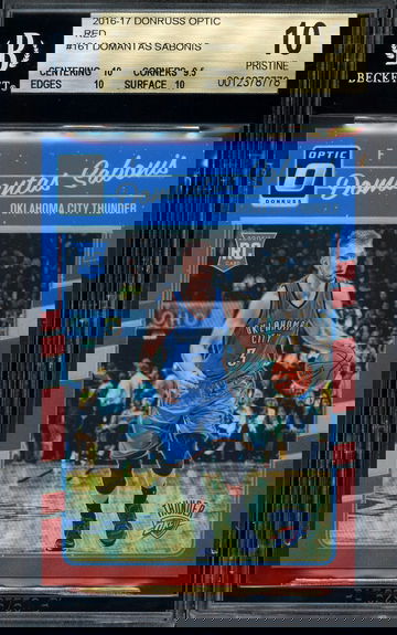 2016 Optic Red Domantas Sabonis /99 BGS 10 Pristine