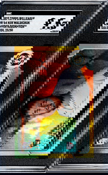 2023 Topps Big League Gold Foil Ken Waldichuk #WR-64 RC /50 SGC 9.5