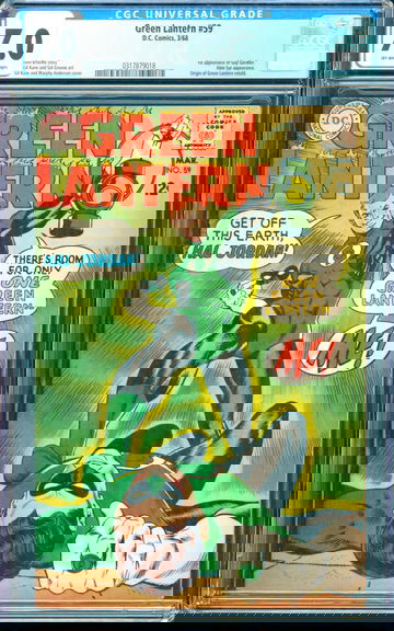 Green Lantern #59 (1968) CGC 7.0 -- 1st Guy Gardner; Origin of Green Lantern