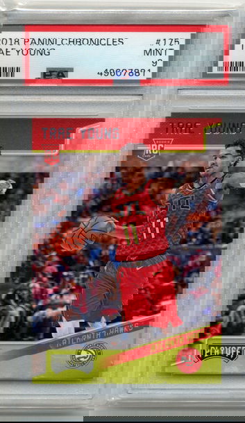 2018-19 Panini Chronicles #175 Trae Young RC PSA 9 Hawks